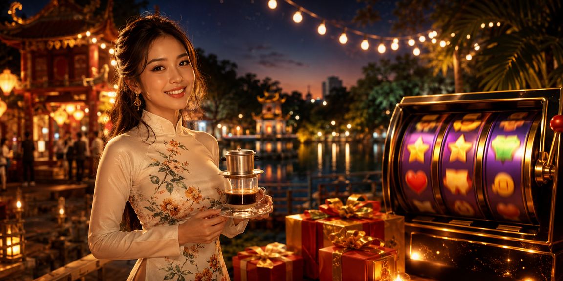 Máy đánh bạc theo phong cách cà phê Hà Nội mang lại trải nghiệm đặc biệt